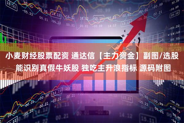 小麦财经股票配资 通达信【主力资金】副图/选股 能识别真假牛妖股 独吃主升浪指标 源码附图